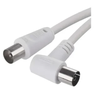 Anténní koaxiální kabel stíněný 5 m s úhlovou vidlicí